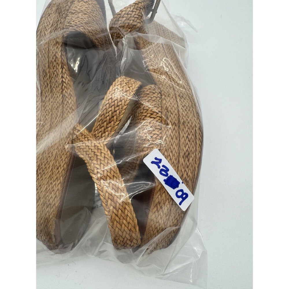 Stuart Weitzman Womens 10 M Barbados Rattan Raffia Strappy Sandal Quiet Luxury - Picture 15 of 15